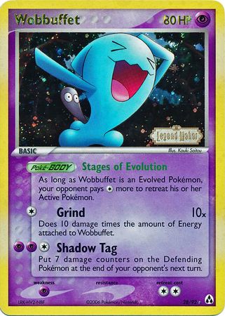 Wobbuffet (28/92) (Stamped) [EX: Legend Maker] | Anubis Games and Hobby
