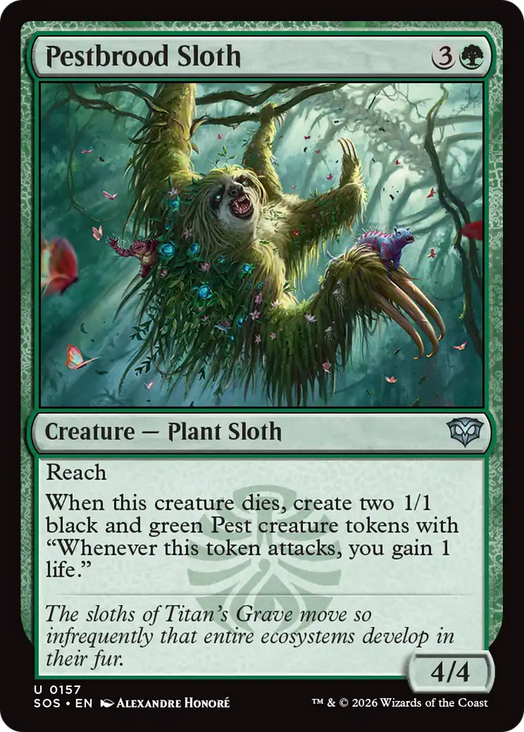 Pestbrood Sloth [Secrets of Strixhaven] | Anubis Games and Hobby
