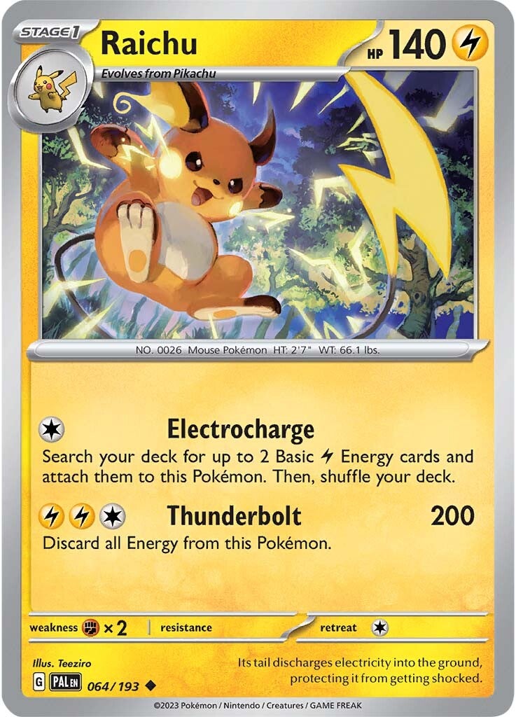 Raichu (064/193) [Scarlet & Violet: Paldea Evolved] | Anubis Games and Hobby