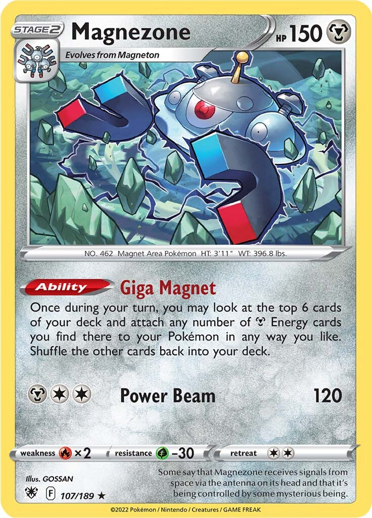 Magnezone (107/189) (Theme Deck Exclusive) [Sword & Shield: Astral Radiance] | Anubis Games and Hobby