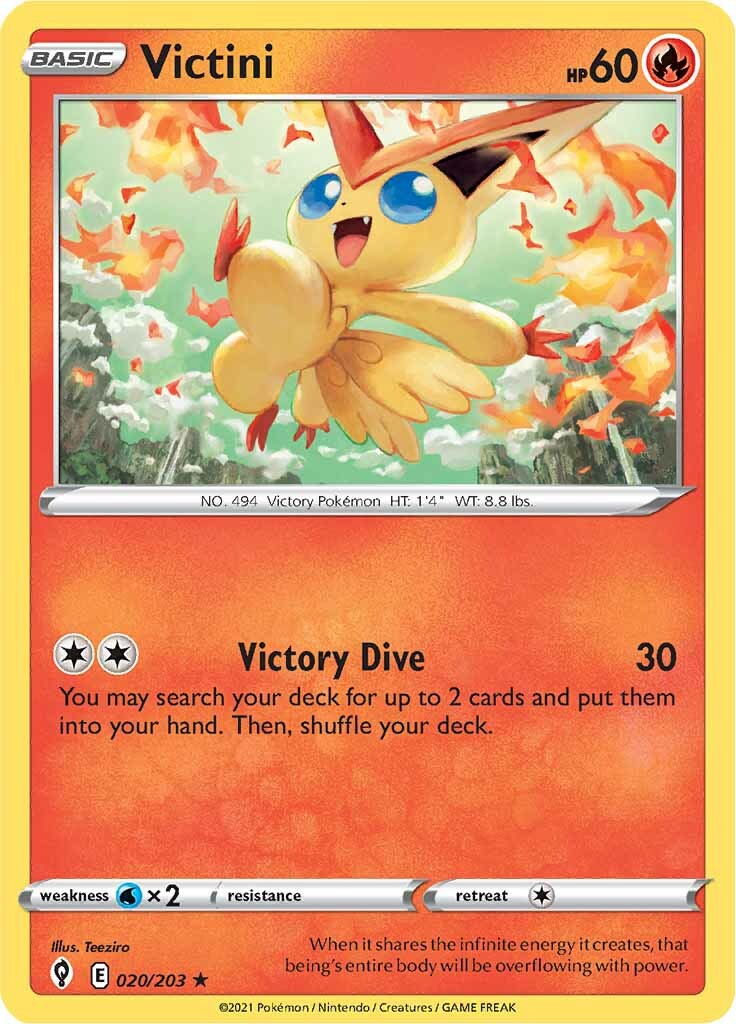 Victini (020/203) [Sword & Shield: Evolving Skies] | Anubis Games and Hobby