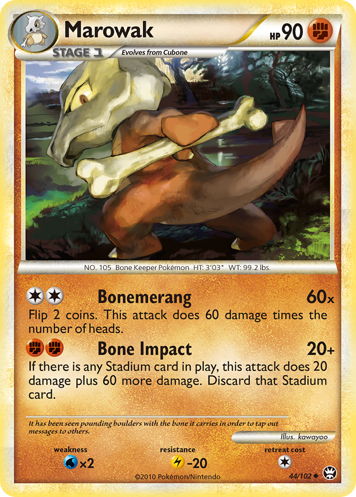 Marowak (44/102) [HeartGold & SoulSilver: Triumphant] | Anubis Games and Hobby