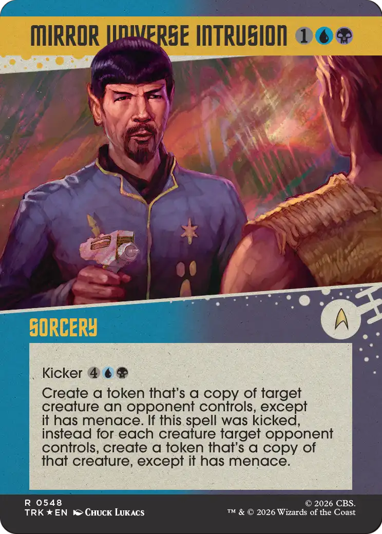 Mirror Universe Intrusion (Showcase) (Surge Foil) [Star Trek] | Anubis Games and Hobby