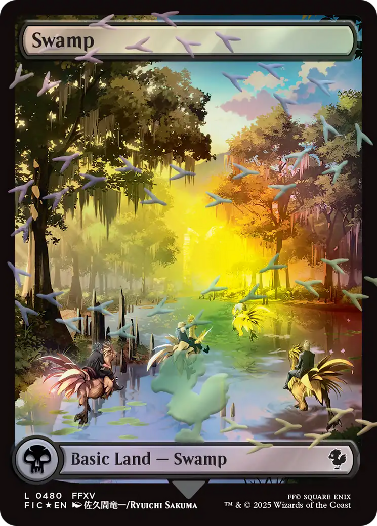 Swamp (Chocobo Track Foil) [FINAL FANTASY Commander] | Anubis Games and Hobby