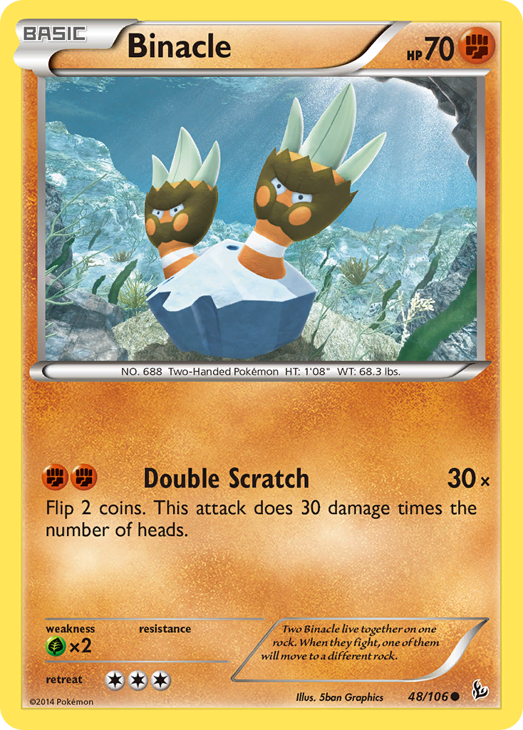 Binacle (48/106) [XY: Flashfire] | Anubis Games and Hobby