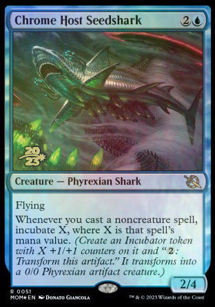 Chrome Host Seedshark [March of the Machine Prerelease Promos] | Anubis Games and Hobby