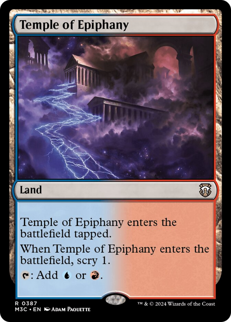 Temple of Epiphany [Modern Horizons 3 Commander] | Anubis Games and Hobby