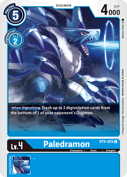 PaleDramon [BT5-025] [Battle of Omni] | Anubis Games and Hobby