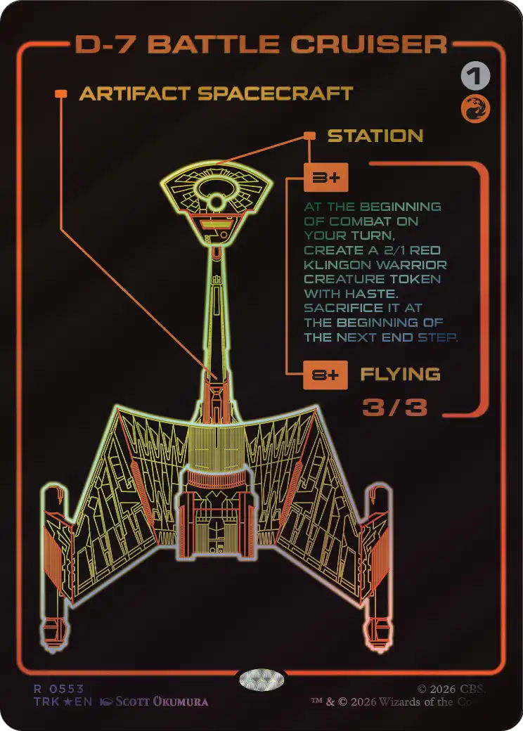 D-7 Battle Cruiser (Showcase) [Star Trek] | Anubis Games and Hobby