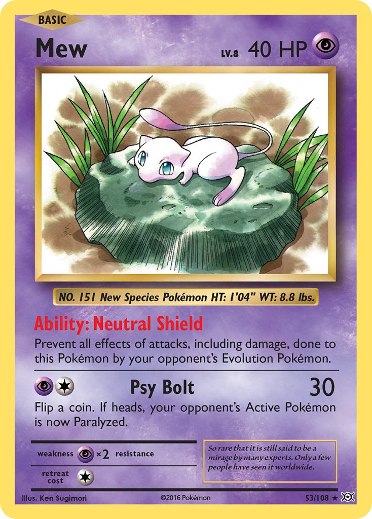 Mew (53/108) (Theme Deck Exclusive) [XY: Evolutions] | Anubis Games and Hobby