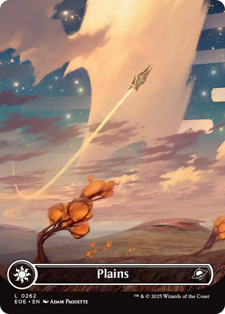 Plains (0262) (Borderless) [Edge of Eternities] | Anubis Games and Hobby