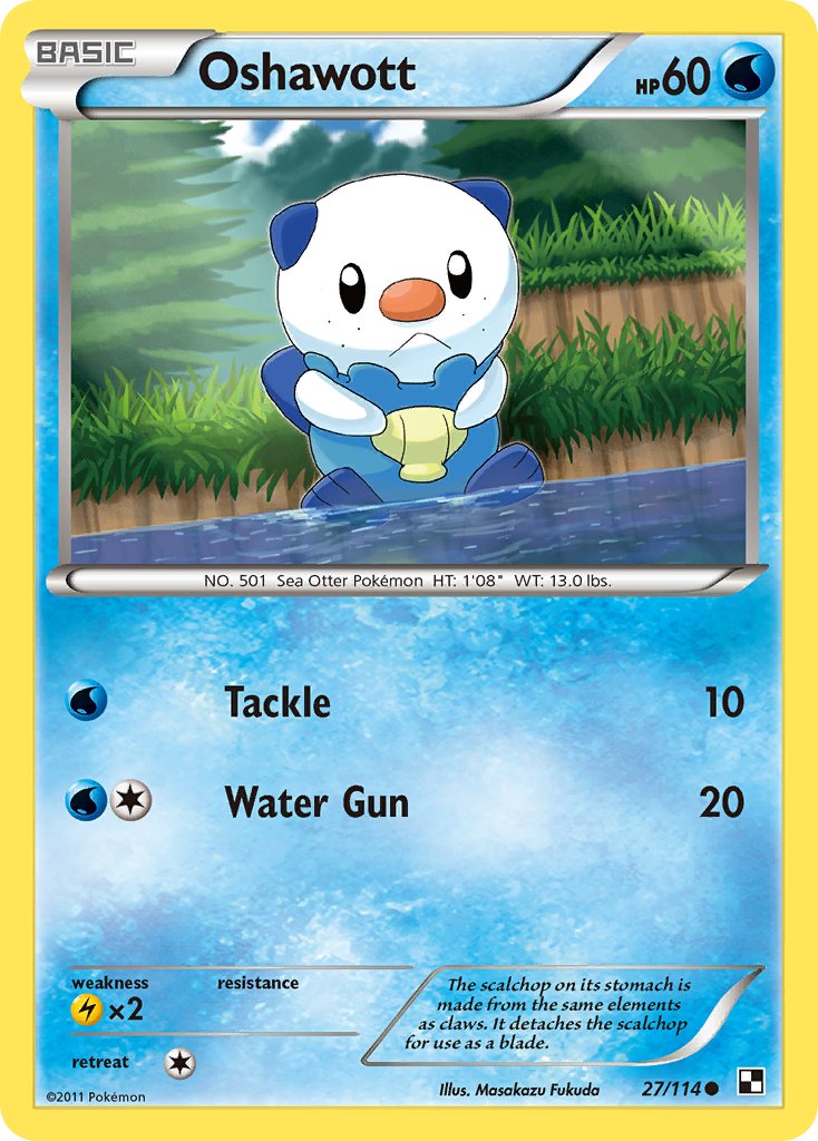 Oshawott (27/114) [Alternate Art Promos] | Anubis Games and Hobby