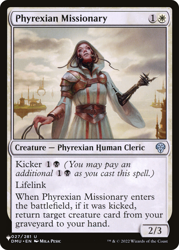 Phyrexian Missionary [The List Reprints] | Anubis Games and Hobby