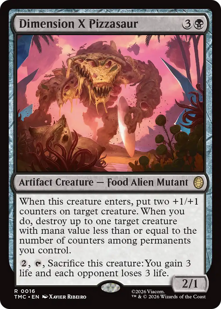 Dimension X Pizzasaur [Teenage Mutant Ninja Turtles Commander] | Anubis Games and Hobby