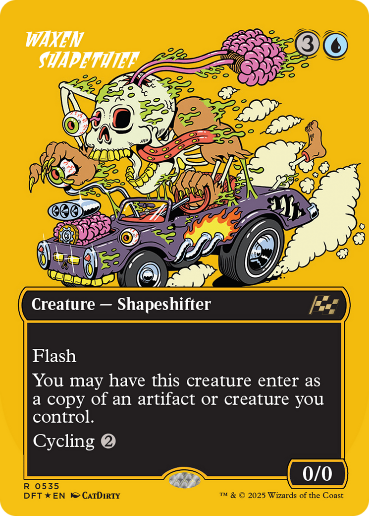 Waxen Shapethief (Borderless) (First-Place Foil) [Aetherdrift] | Anubis Games and Hobby