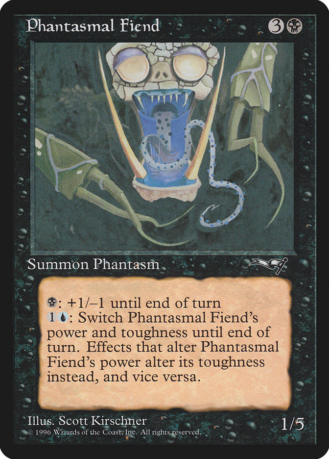 Phantasmal Fiend (Dark Green Background) [Alliances] | Anubis Games and Hobby