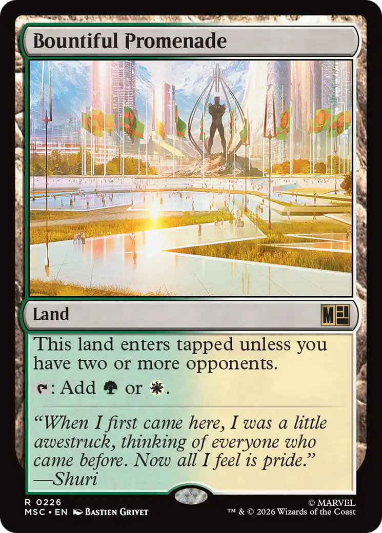 Bountiful Promenade (Surge Foil) [Marvel Super Heroes Commander] | Anubis Games and Hobby
