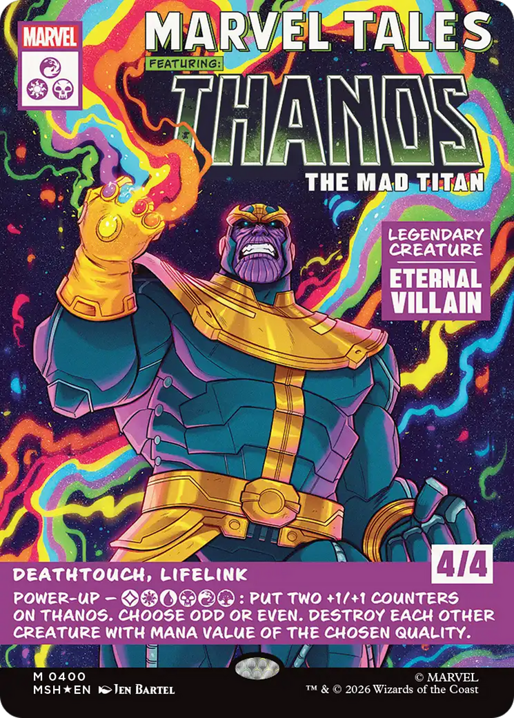 Thanos, The Mad Titan (Borderless) (0400) [Marvel Super Heroes] | Anubis Games and Hobby