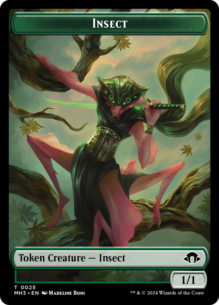 Insect Token (0025) [Modern Horizons 3 Tokens] | Anubis Games and Hobby