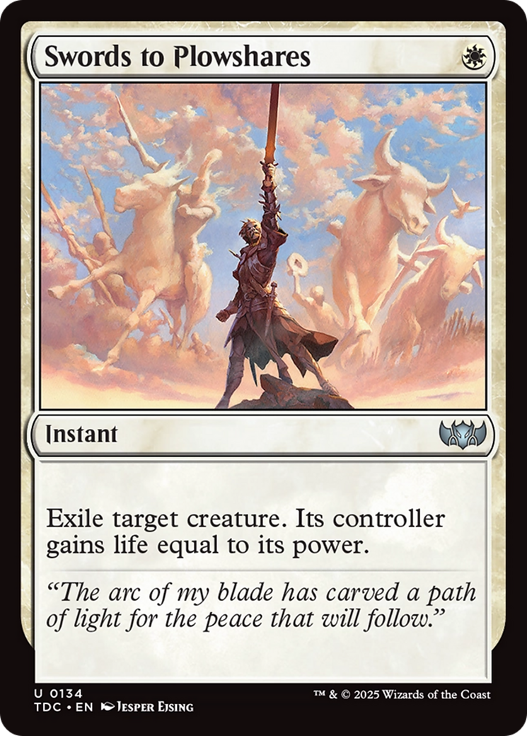 Swords to Plowshares [Tarkir: Dragonstorm Commander] | Anubis Games and Hobby