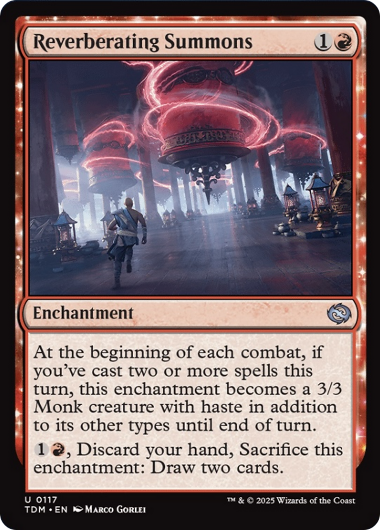 Reverberating Summons [Tarkir: Dragonstorm] | Anubis Games and Hobby