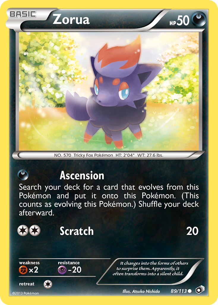 Zorua (89/113) [Black & White: Legendary Treasures] | Anubis Games and Hobby