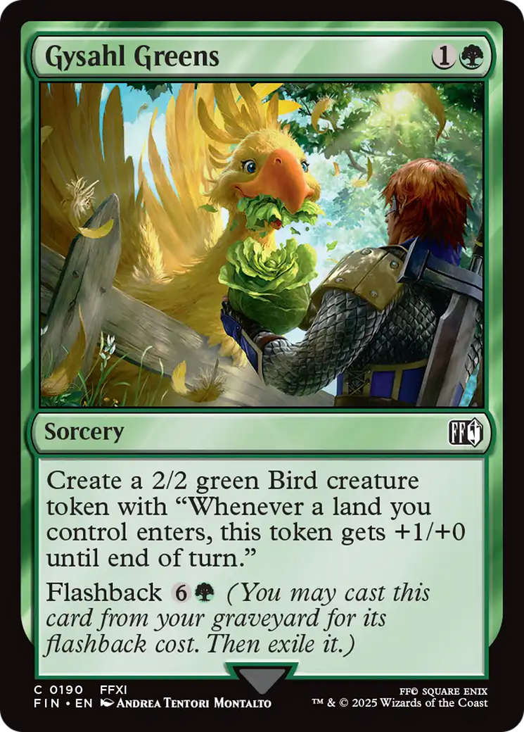 Gysahl Greens [FINAL FANTASY] | Anubis Games and Hobby