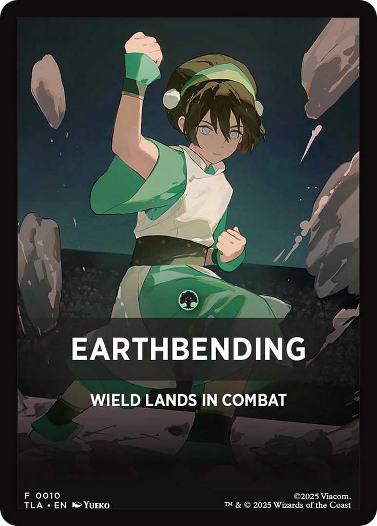 Earthbending Theme Card (0010) [Avatar: The Last Airbender Tokens] | Anubis Games and Hobby