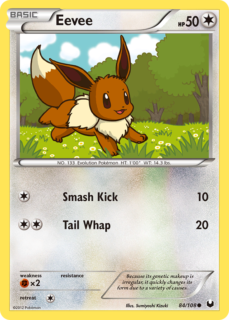 Eevee (84/108) [Black & White: Dark Explorers] | Anubis Games and Hobby