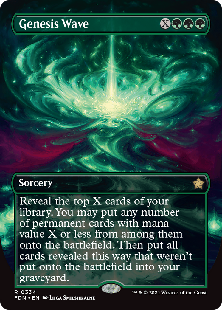 Genesis Wave (Borderless) [Foundations] | Anubis Games and Hobby