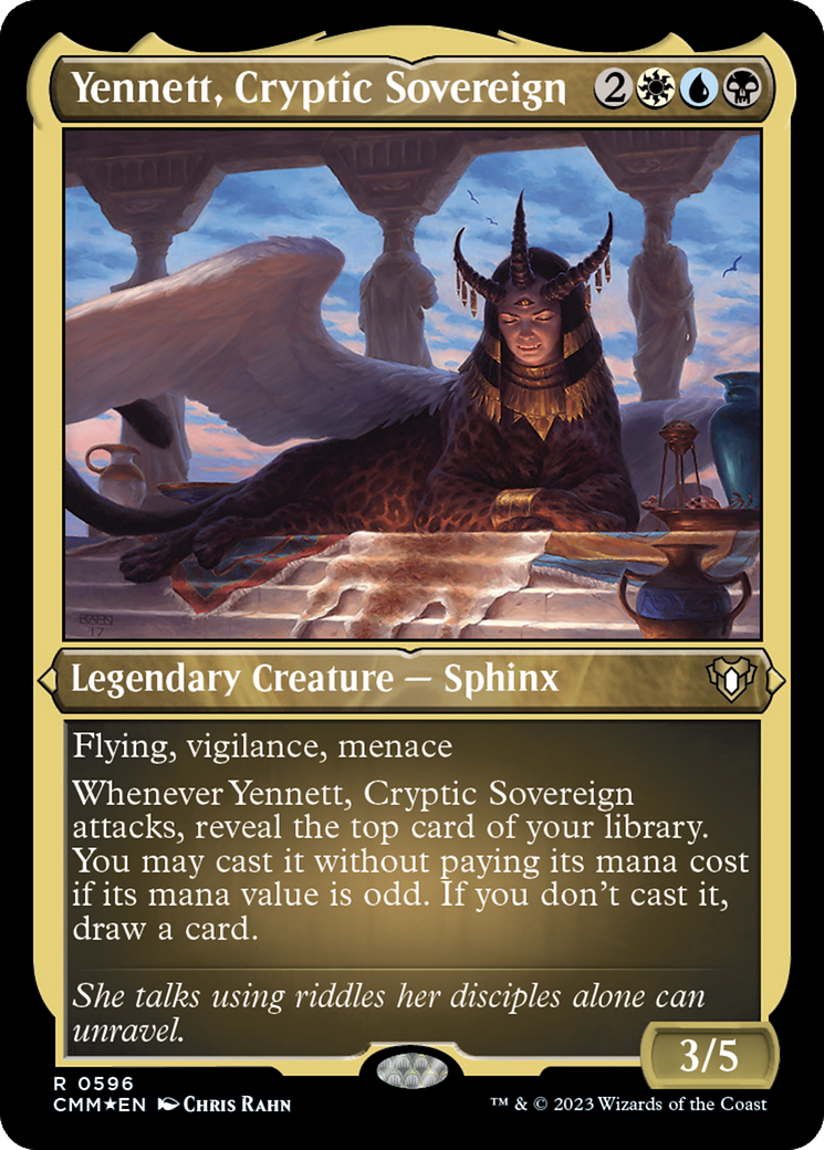 Yennett, Cryptic Sovereign (Foil Etched) [Commander Masters] | Anubis Games and Hobby