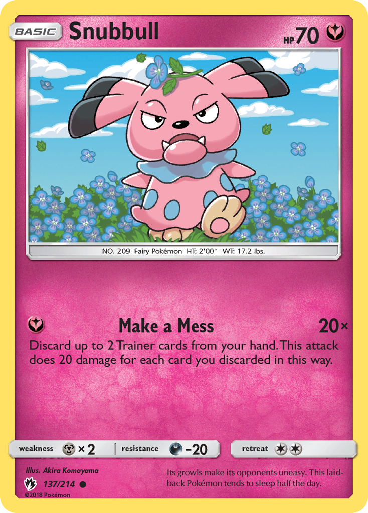 Snubbull (137/214) [Sun & Moon: Lost Thunder] | Anubis Games and Hobby