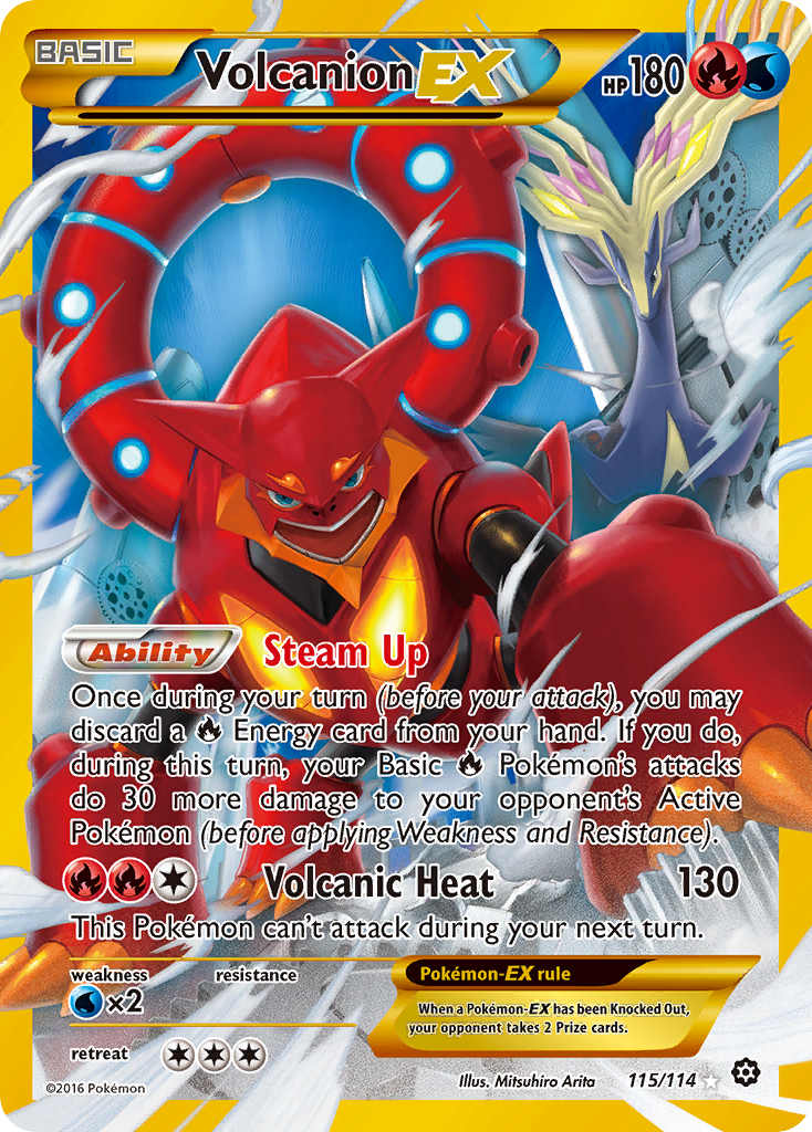 Volcanion EX (115/114) [XY: Steam Siege] | Anubis Games and Hobby