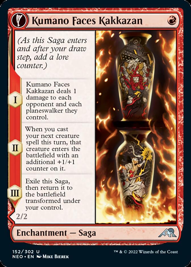 Kumano Faces Kakkazan // Etching of Kumano [Kamigawa: Neon Dynasty] | Anubis Games and Hobby