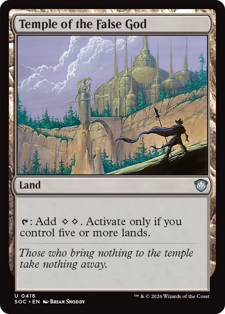 Temple of the False God [Secrets of Strixhaven Commander] | Anubis Games and Hobby