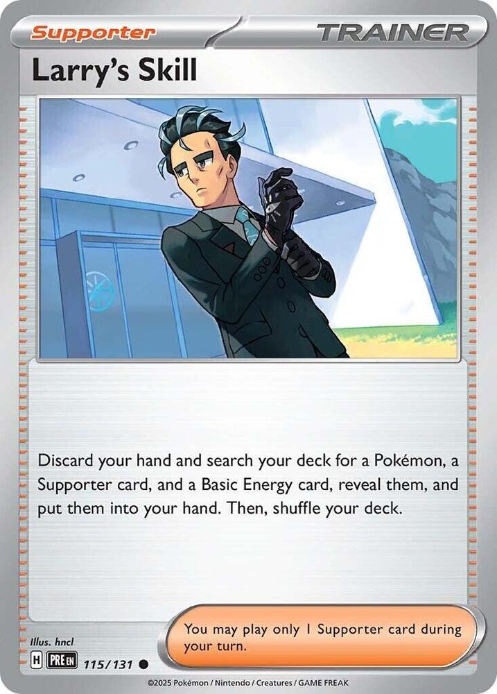 Larry's Skill (115/131) [Scarlet & Violet: Prismatic Evolutions] | Anubis Games and Hobby