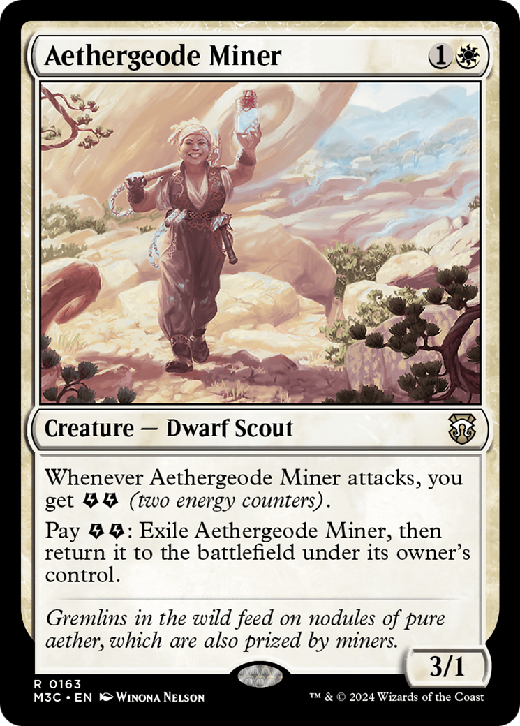 Aethergeode Miner [Modern Horizons 3 Commander] | Anubis Games and Hobby