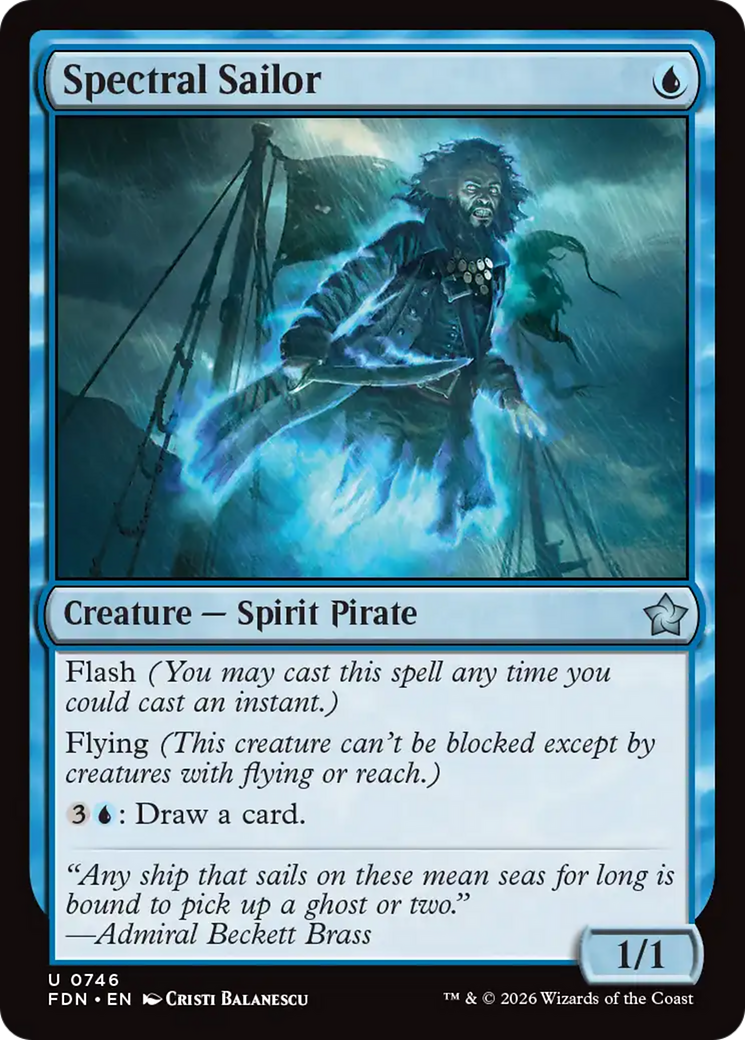 Spectral Sailor (0746) [Foundations] | Anubis Games and Hobby