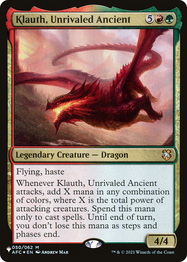 Klauth, Unrivaled Ancient [The List Reprints] | Anubis Games and Hobby