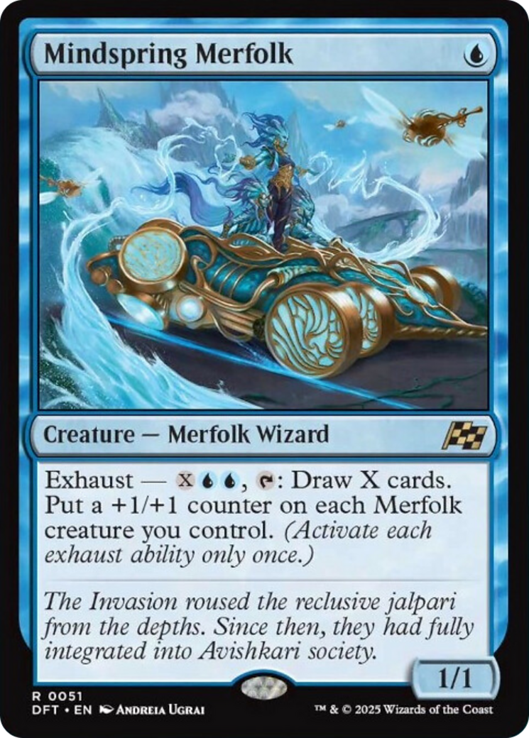 Mindspring Merfolk [Aetherdrift] | Anubis Games and Hobby