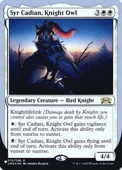 Syr Cadian, Knight Owl (Unfinity Foil Edition) [The List] | Anubis Games and Hobby