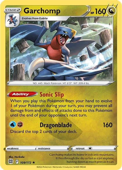 Garchomp (109/172) [Sword & Shield: Brilliant Stars] | Anubis Games and Hobby
