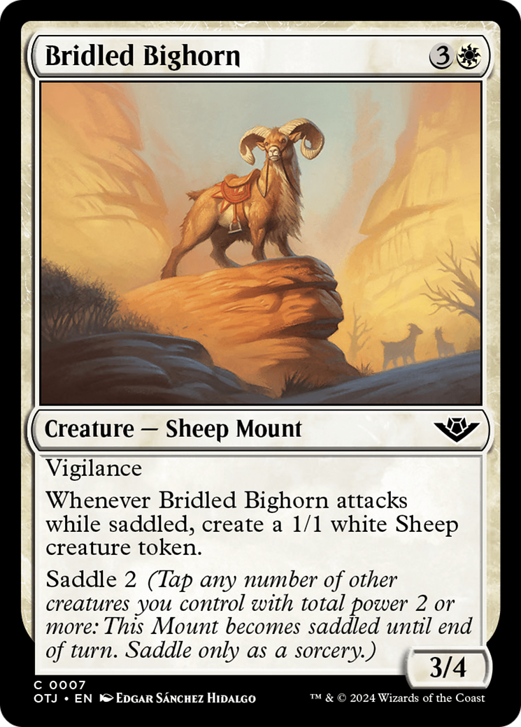 Bridled Bighorn [Outlaws of Thunder Junction] | Anubis Games and Hobby