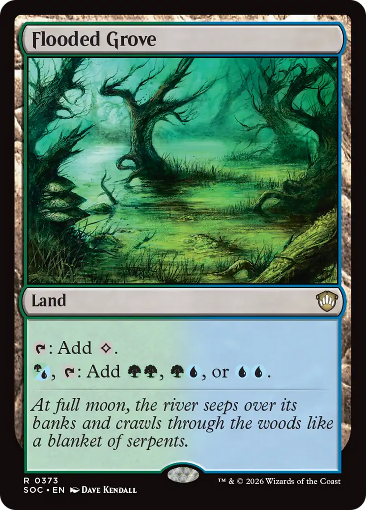 Flooded Grove [Secrets of Strixhaven Commander] | Anubis Games and Hobby
