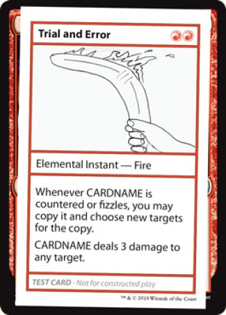 Trial and Error (2021 Edition) [Mystery Booster Playtest Cards] | Anubis Games and Hobby