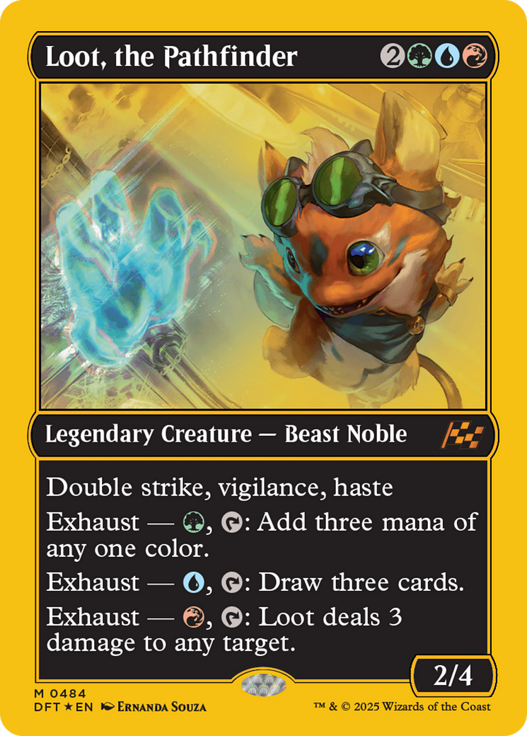 Loot, the Pathfinder (First-Place Foil) [Aetherdrift] | Anubis Games and Hobby