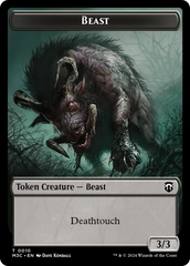 Beast (0010) // Shapeshifter (0008) Double-Sided Token [Modern Horizons 3 Commander Tokens] | Anubis Games and Hobby