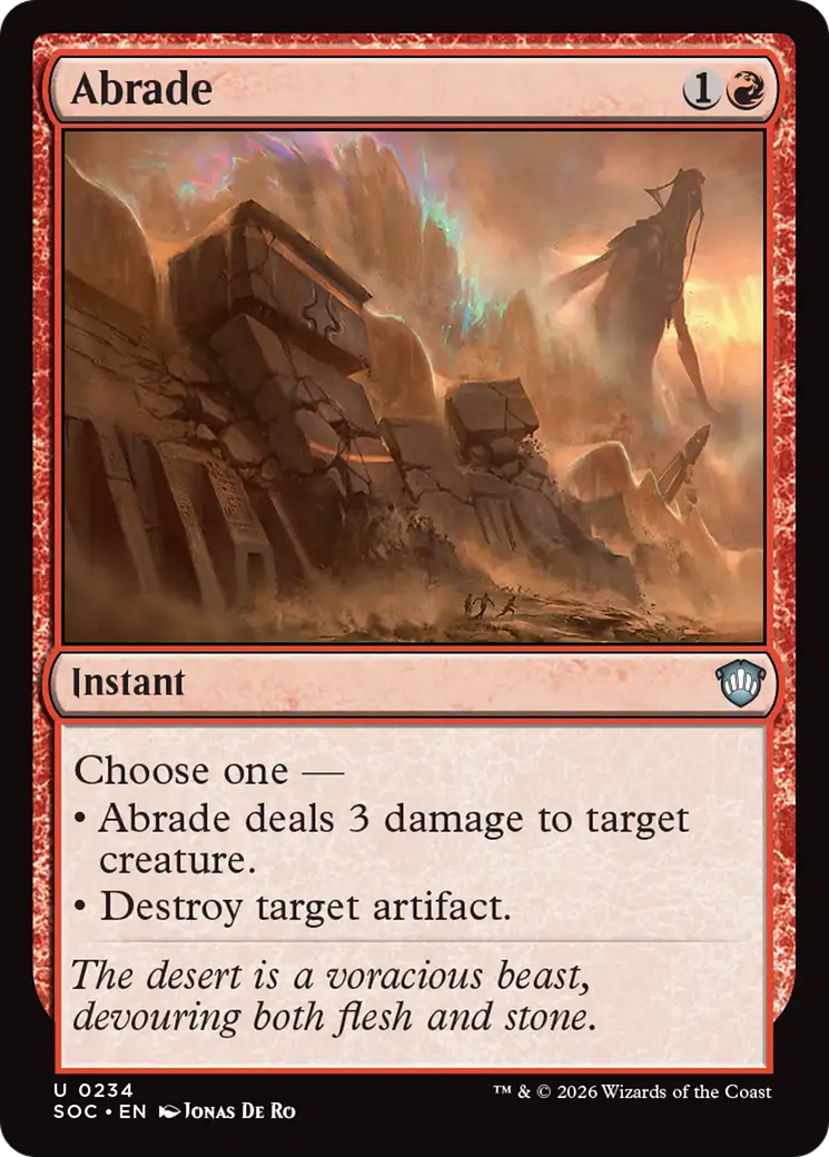 Abrade [Secrets of Strixhaven Commander] | Anubis Games and Hobby