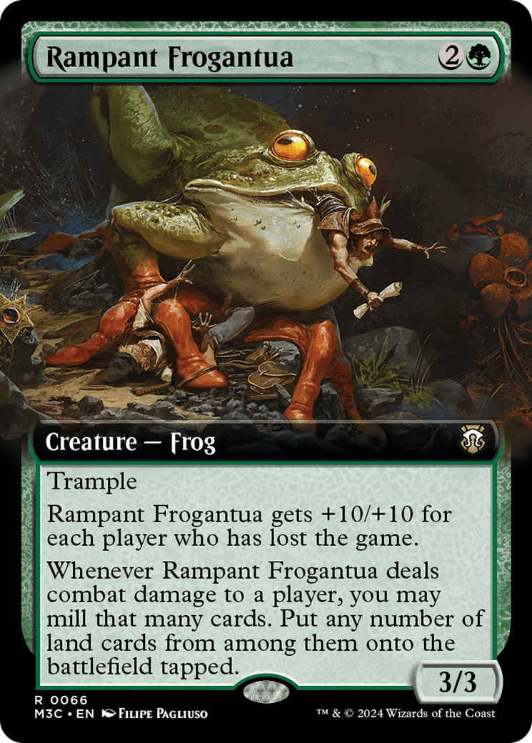 Rampant Frogantua (Extended Art) [Modern Horizons 3 Commander] | Anubis Games and Hobby