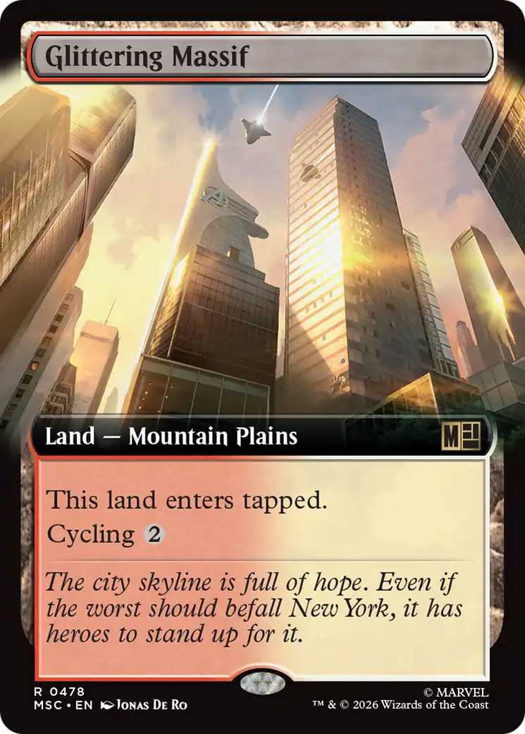 Glittering Massif (Extended Art) [Marvel Super Heroes Commander] | Anubis Games and Hobby